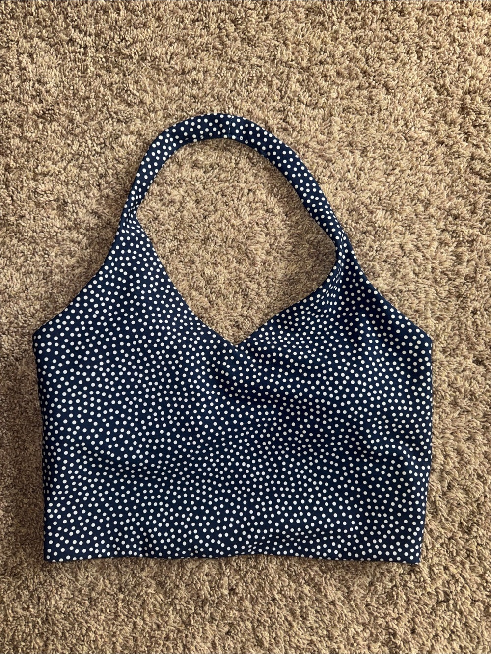 Abercrombie & Fitch YPB sculpt blue halter size medium